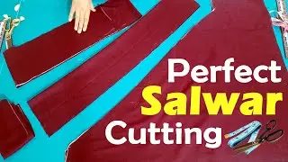 Wow !! ✂ Perfect ✔️ Salwar Cutting !! Full Heavy Salwar Cutting and Stitching