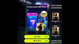 Footyverse pack open with 50K gems 😱🔥 #eafc #fifa #eafc25 #fcmobile #fifamobile