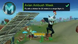 Fly with a chicken for 20 meters in a single flight Fortnite, Chicken Location