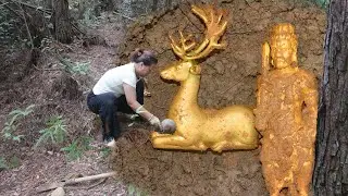 From the countryside to the treasure hunt girl discovered a giant amazing scene