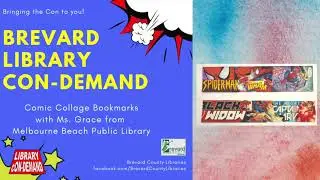 Library Craft: DIY Upcycle Comic Bookmarks