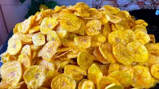 Easy Way To Make Plantain Chips At Home For Business/ How To Make Plantain Chips At Home 