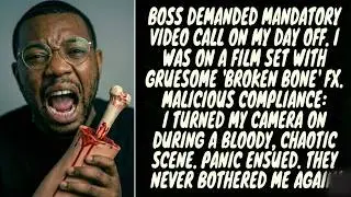 Boss Forced Me onto a Video Call on My Day Off&mdash;So I Died on Camera (Malicious Compliance)
