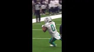 Skylar Thompson with a 18-yard touchdown pass to Braxton Berrios vs. Houston Texans