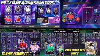 OFFICIAL LIST OF ALL PLAYERS FOR THE FLASHBACK & TOTY WEEK 3 EVENT, MANY GG PLAYERS, INCLUDING RO...
