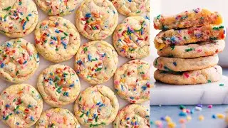 Funfetti Cookies Recipe | Colorful Soft and Chewy Cookies Recipe | MHK Flavorful Tales