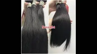 Raw straight hair