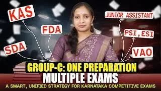 Group-C Smart Preparation Plan 2026 | One Study → Multiple Karnataka Govt Exams | Kannada/English