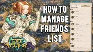 Tree of Savior Guide | How To Manage Friends List