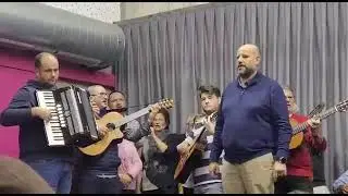 Cuadrilla de Molinos Marfagones en el centro de mayores de Lobosillo 18/12/22