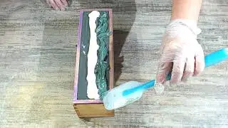 Smoked Cedar | Cold Process Soapmaking | Slanted Soap Layers