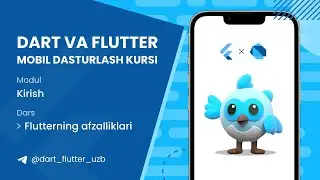 1.4. Flutterning afzalliklari | Flutter Mobil dasturlash kursi o'zbek tilida