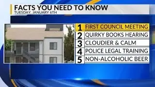 KRQE Newsfeed: City council meeting, Quirky books hearing, Cloudy weather, CNM legal training, Non-a