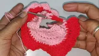 Crochet Edging /Scallop Border/ Designer border/kanha ji ka dress