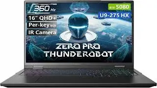 Best Deal: Thunderobot Zero 16 Pro Gaming Laptop 2026 | 16&Prime; QHD+ 360Hz, RTX 5080, Core Ultra 9 275HX