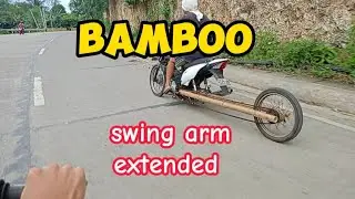 DIY Extended motorcycle Swing arm Bamboo