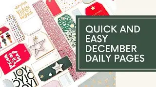 December Daily 2023: Quick and Easy Foundation Pages using the Ali Edwards Collection