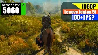 Lenovo Legion 5i RTX 5060 Witcher 3 1080p Ray Tracing Test 🔥 Ultra Settings