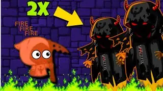 2 BOSSES Spawn at same Time? Insane Fire Run in EvoWorld.io