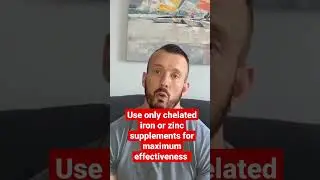 Use only chelated iron or zinc supplements for maximum effectiveness