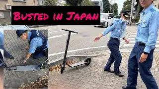 Japanese police busted me on a scooter no license plate￼