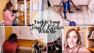 TACKLE YOUR SMALL KITCHEN | CLEAN, ORGANIZE & DECLUTTER WITH ME 2020 | part 3