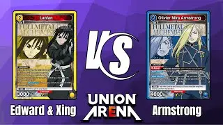 Union Arena Gameplay: Edward & Xing VS Armstrong Siblings (Feat. @WabbleTCG )