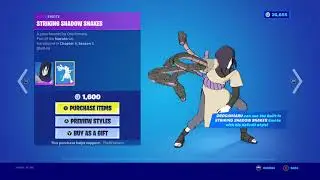 *NEW* STRIKING SHADOW SNAKES EMOTE!! (FORTNITE x NARUTO RIVALS) 🐍