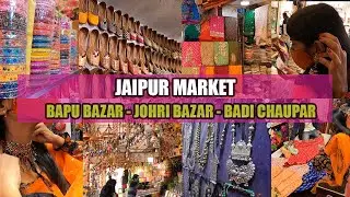 Jaipur Shopping Market Places | BAPU BAZAR, JOHRI BAZAR AND BADI CHAUPAR | Jaipur Shopping Vlog
