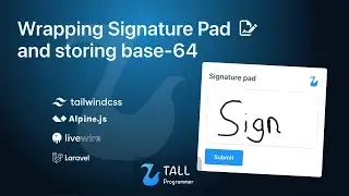 Wrapping Signature Pad and storing base-64 with Alpine.js and Laravel Livewire (v2)