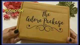 The Adore Package subscription box | unboxing and review| affordable subscription box in india