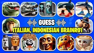 Guess ITALIAN And INDONESIAN Brainrot Animals Memes | Bombardino Crocodilo, Tung Tung Sahur