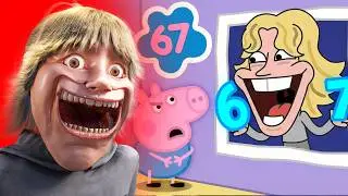 67 Kid Reacts To Peppa Pig and 67