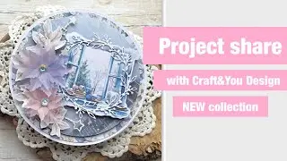 Project share with @craftyoudesign1288 new collection Paint Over The Winter #vellum #vellumflowers