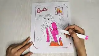 Barbie Aesthetic Drawing 💖  Cute Handmade Art & Coloring Inspiration