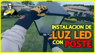 TUTORIAL | Como instalar una LUZ LED en poste eléctrico 💡
