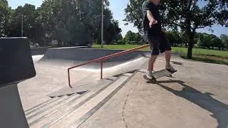 Skateboarding at Llanrumney on Father's day 2025