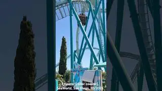Emperor (roller coaster), SeaWorld, San Diego, 10/2025, upside down loop