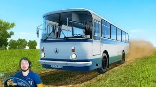 РАБОТАЮ ВОДИТЕЛЕМ АВТОБУСА - CITY CAR DRIVING + РУЛЬ