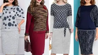 BEAUTIFUL CASUAL WEAR! PLUS SIZE WOMEN WOOLAN SHEATH DRESS! PEOPLE WEARING IN LONDON STREET STYLE