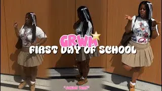 FIRST DAY OF SCHOOL GRWM *junior year* ootd, chit chat | LifewithkeysH 