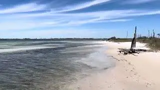 Airboating Saint Andrew Straits and Crooked Island near Panama City, Florida.