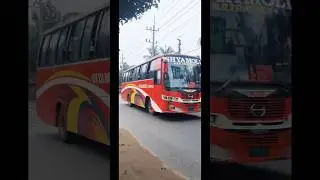 shyamoli NR Red bus. #bdbus #publictransport