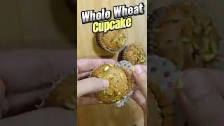 Whole Wheat Flour Cupcake #wheatflourcakerecipe #healthycakerecipe #wheatflourcake