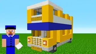 Minecraft Tutorial: How To Make A Open Top Tour Bus 