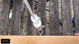 Noeud de chaise pour filets d'habitation et bateaux