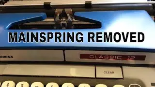 Smith Corona Typewriter Mainspring Draw band Removed Demo Drawband Cord Band