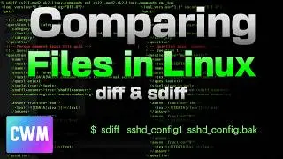 ComparingFilesInLinux diff and sdiff explained