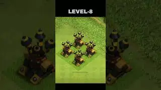 Maxing Air Defense From Level 1 to 14 || Mr Phantom Clashing #coc #shorts
