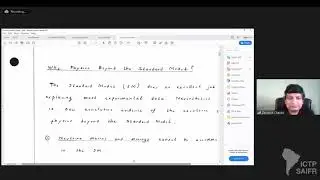 Pont&oacute;n Memorial Lecturer &ndash; New Physics Beyond the Standard Model - 1 of 5